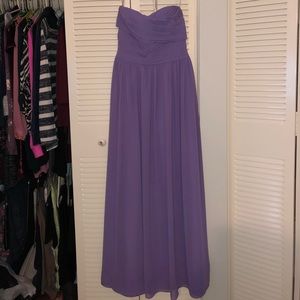 Bill Levkoff lavender bridesmaid dress